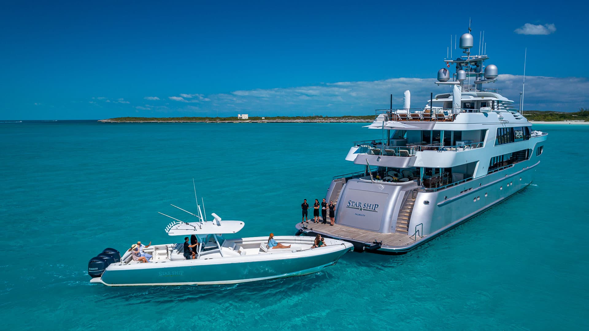 Luxury superyacht exterior