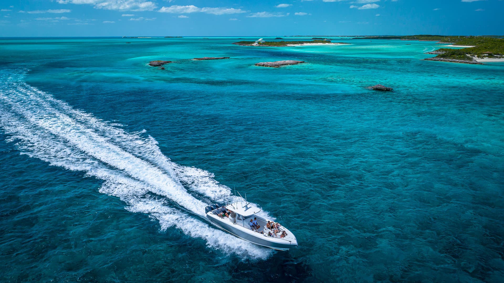Yacht interior lounge